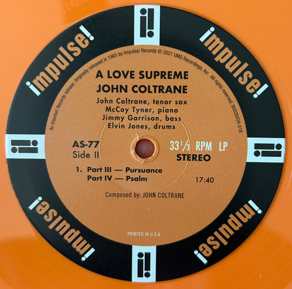 A Love Supreme (ORANGE VINYL) |   Retro Vinyl Club