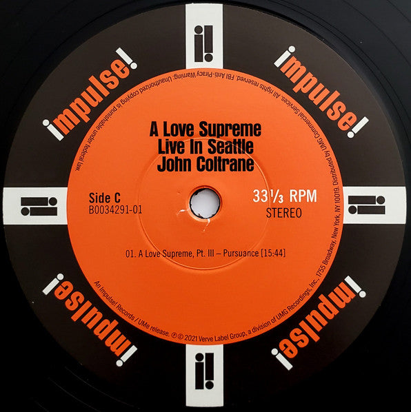 A Love Supreme: Live In Seattle *DINGED* (2xVINYL) |  Excellent+ (EX+) Retro Vinyl Club