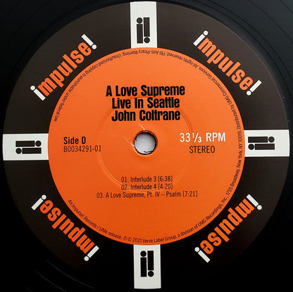 A Love Supreme: Live In Seattle *DINGED* (2xVINYL) |  Excellent+ (EX+) Retro Vinyl Club