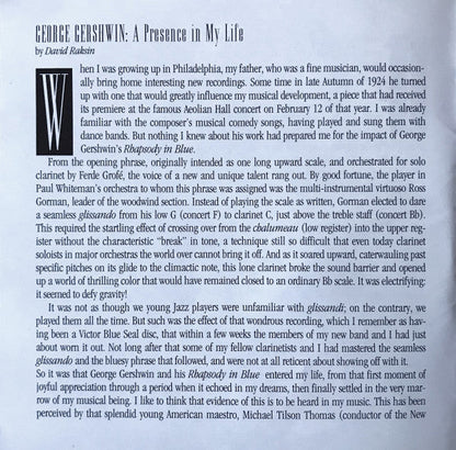 A Gershwin Celebration (CD) | Near Mint (NM) Near Mint (NM) Retro Vinyl Club