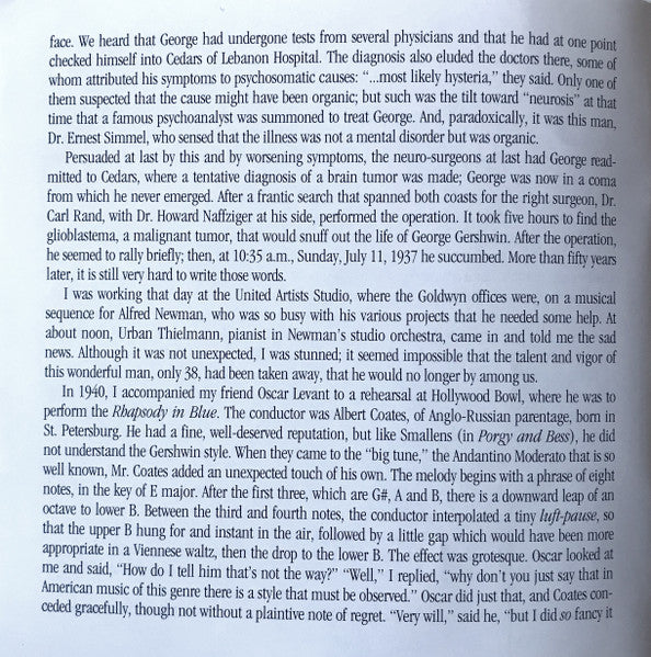 A Gershwin Celebration (CD) | Near Mint (NM) Near Mint (NM) Retro Vinyl Club