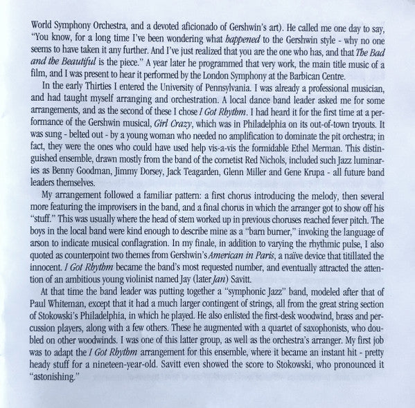 A Gershwin Celebration (CD) | Near Mint (NM) Near Mint (NM) Retro Vinyl Club