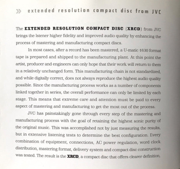 "88 Basie Street" (XRCD) | Near Mint (NM) Excellent (EX) Retro Vinyl Club