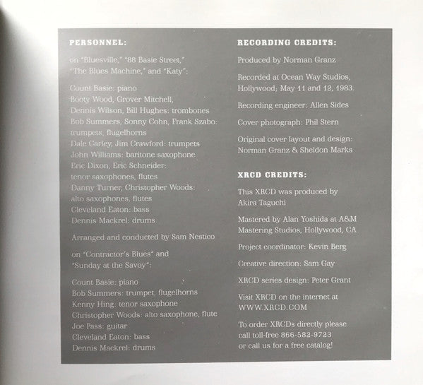 "88 Basie Street" (XRCD) | Near Mint (NM) Excellent (EX) Retro Vinyl Club