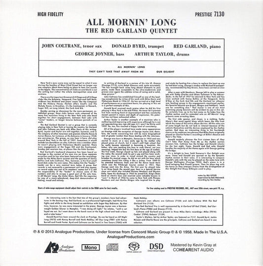 All Mornin' Long (SACD) | Near Mint (NM) Near Mint (NM) Retro Vinyl Club