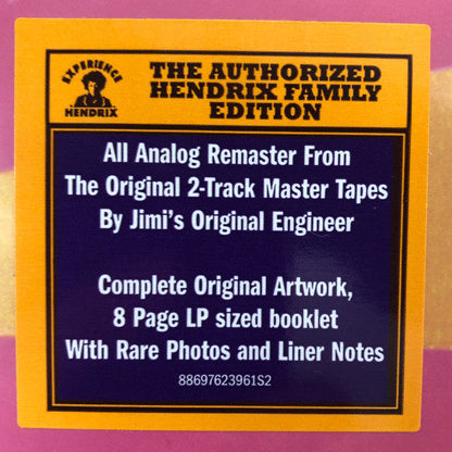 The Jimi Hendrix Experience ‎Axis: Bold As Love - 180 GRAM VINYL LP USA ISSUE