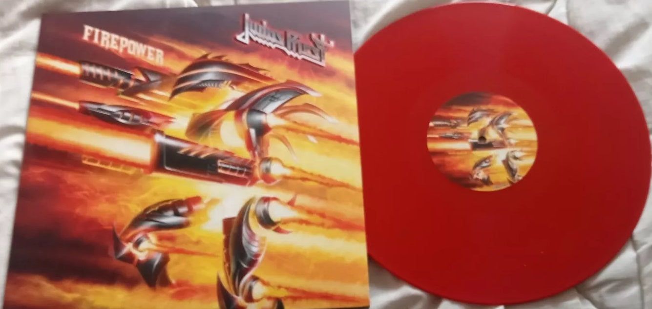 Judas Priest Firepower - 2 x RED COLOURED VINYL LP SET