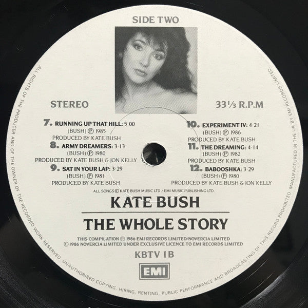 Kate Bush The Whole Story - VINYL LP