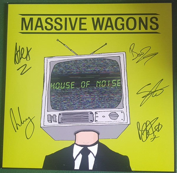 Massive Wagons House Of Noise - SIGNED GREEN COVER VINYL LP