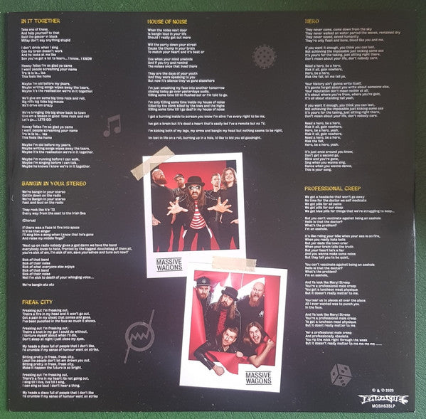 Massive Wagons House Of Noise - SIGNED GREEN COVER VINYL LP