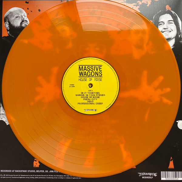 Massive Wagons House Of Noise - SIGNED ORANGE COVER VINYL LP