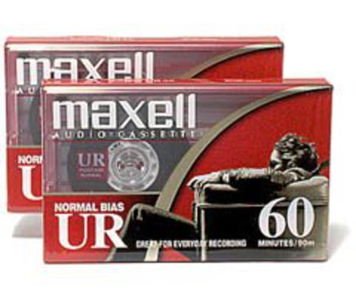 Maxell 60 Minute Storage Capacity Normal Bias Type Flat Packs 2 Pack Cassettes | Retro Vinyl Club