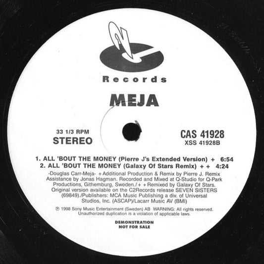 All 'Bout The Money | Very Good Plus (VG+) Generic Retro Vinyl Club