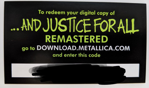 ...And Justice For All |   Retro Vinyl Club
