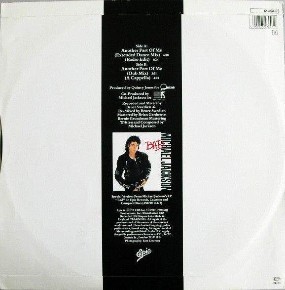 Michael Jackson Another Part Of Me - VINYL 12" -ORIGINAL ISSUE