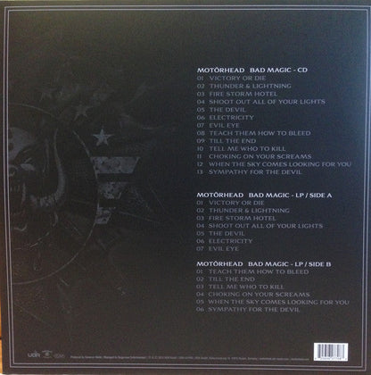Motorhead Bad Magic - VINYL LP, CD ALBUM, 2 x PATCHES, POSTER BOX LP SET