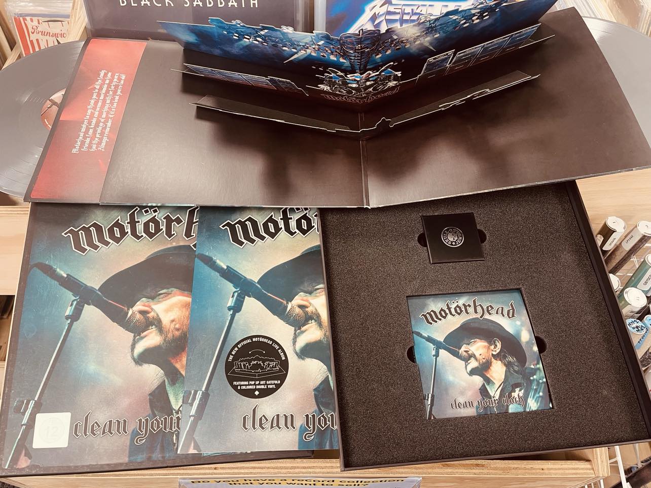 Motorhead Clean Your Clock - 2 x GREY COLOURED VINYL