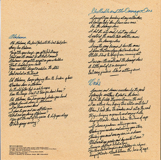 Neil Young Harvest - ORIGINAL 1972 VINYL LP