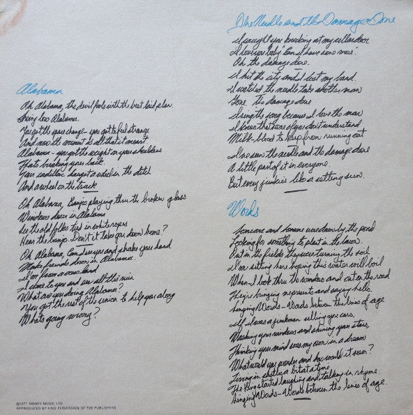 Neil Young Harvest - ORIGINAL 1972 VINYL LP