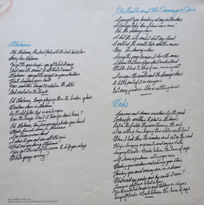 Neil Young Harvest - ORIGINAL 1972 VINYL LP