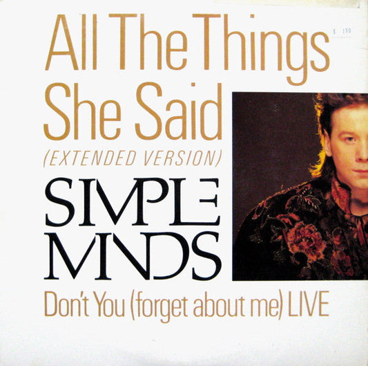 All The Things She Said / Don't You (Forget About Me) Live (VINYL) | Excellent (EX) Near Mint (NM) Retro Vinyl Club