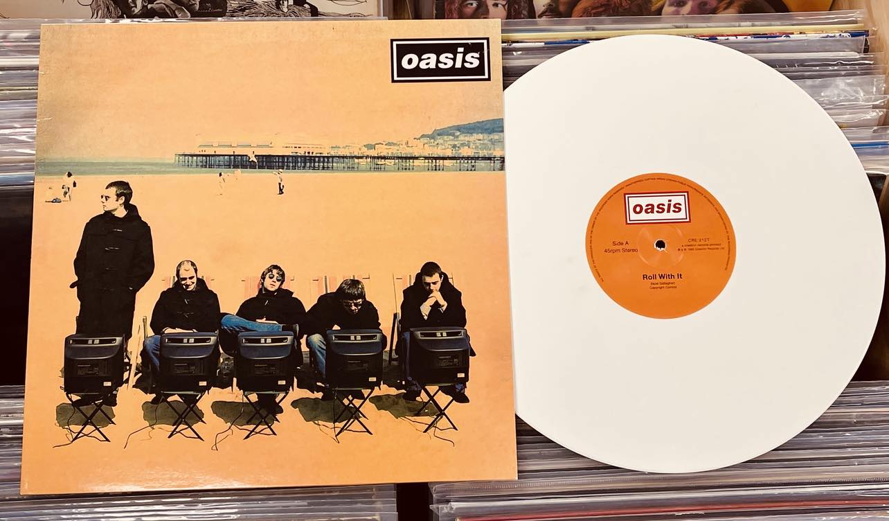 Oasis Roll With It - WHITE COLOURED VINYL 12"