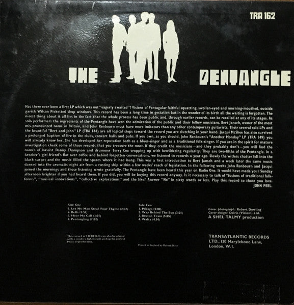 The Pentangle The Pentangle - ORIGINAL VINYL LP