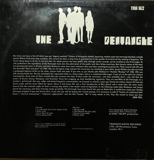 The Pentangle The Pentangle - ORIGINAL VINYL LP