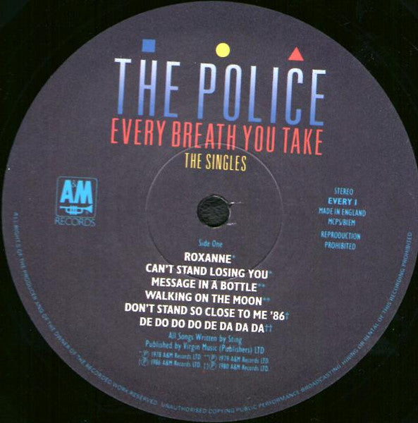 The Police Every Breath You Take (The Singles) - ORIGINAL VINYL LP & INNER