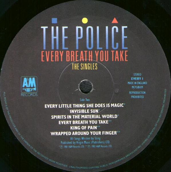 The Police Every Breath You Take (The Singles) - ORIGINAL VINYL LP & INNER