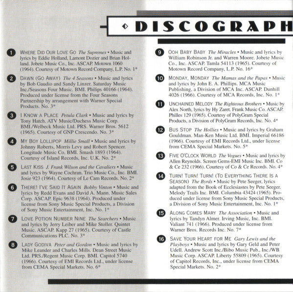 AM Gold - The Mid-'60s *CD* |   Retro Vinyl Club