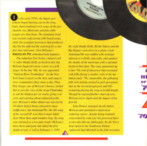 AM Gold - #1 Hits Of The '70s: '70-'74 *CD* |   Retro Vinyl Club