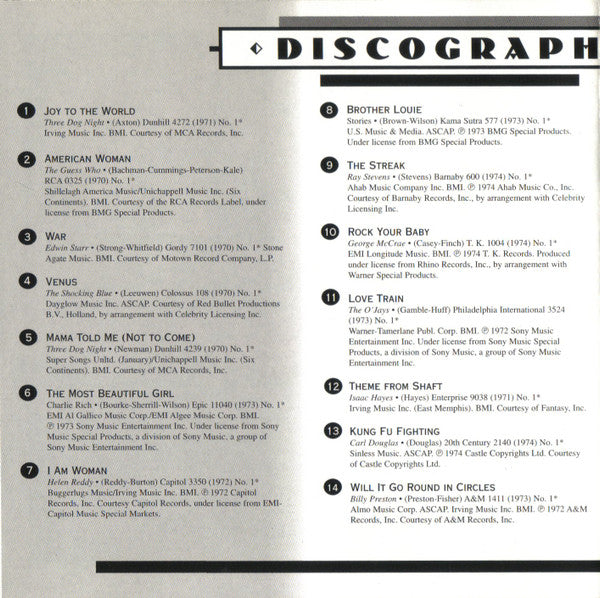 AM Gold - #1 Hits Of The '70s: '70-'74 *CD* |   Retro Vinyl Club