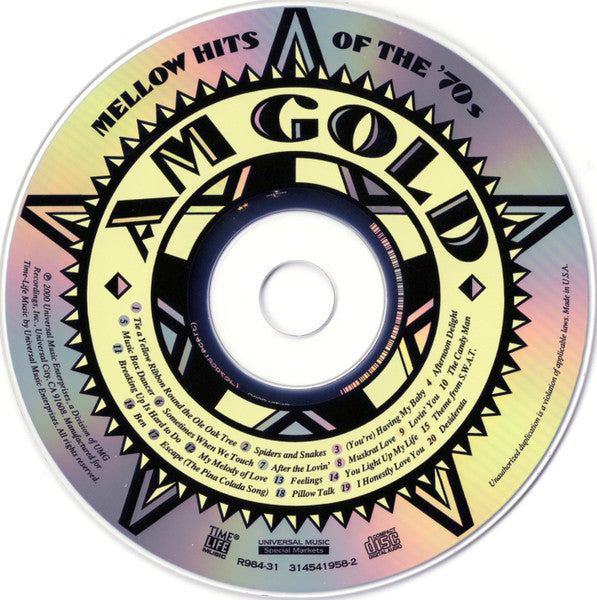 AM Gold - Mellow Hits Of The '70s *CD* |   Retro Vinyl Club