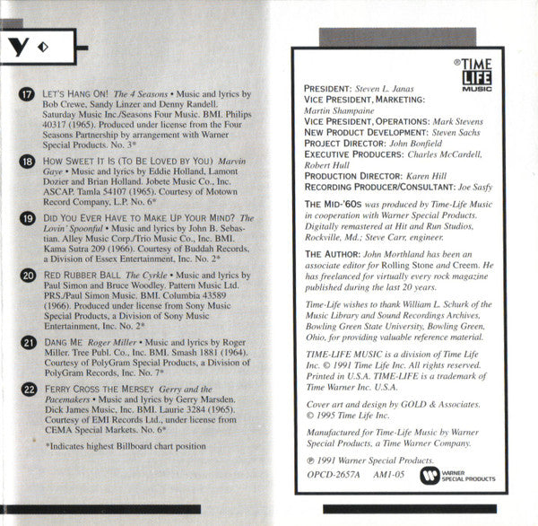 AM Gold - The Mid-'60s *CD* |   Retro Vinyl Club