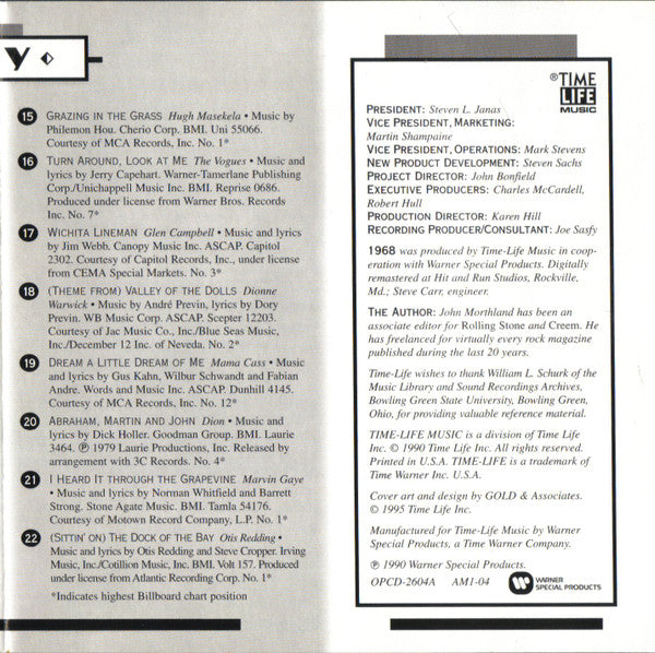 AM Gold 1968 *CD* |   Retro Vinyl Club