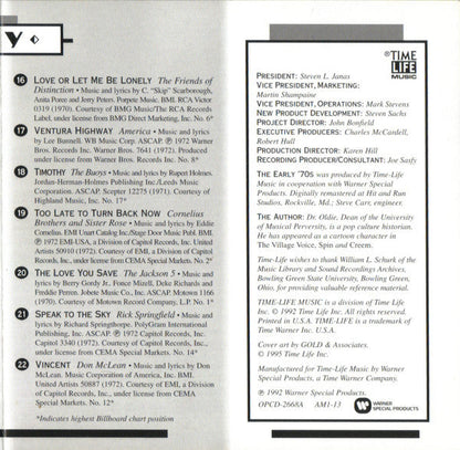 AM Gold (The Early '70s) *CD* |   Retro Vinyl Club