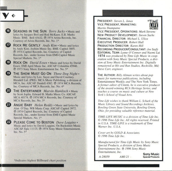 AM Gold 1974 *CD* |   Retro Vinyl Club