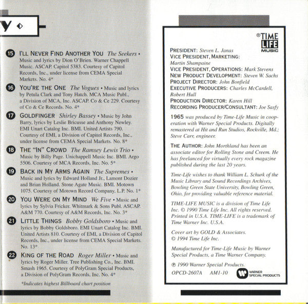 AM Gold 1965 *CD* |   Retro Vinyl Club