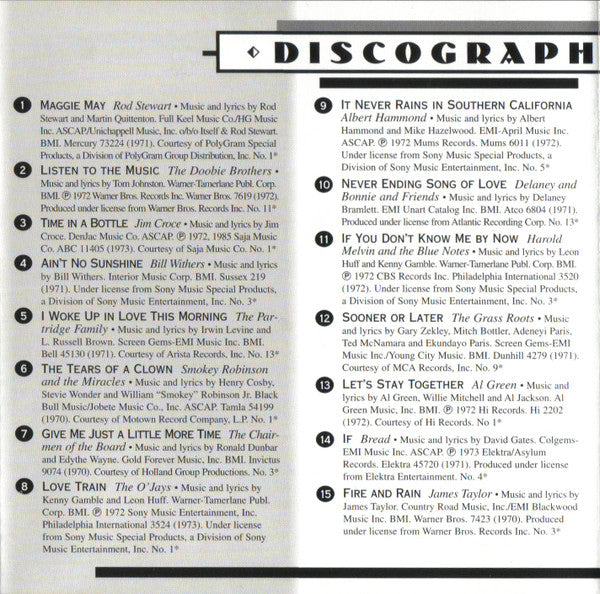 AM Gold (The Early '70s) *CD* |   Retro Vinyl Club