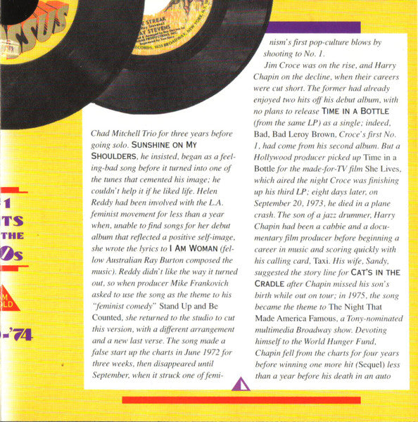 AM Gold - #1 Hits Of The '70s: '70-'74 *CD* |   Retro Vinyl Club