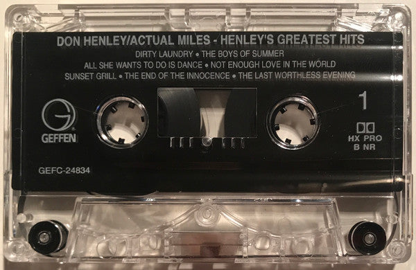 Actual Miles (Henley's Greatest Hits) *CASSETTE* | Near Mint (NM) Near Mint (NM) Retro Vinyl Club