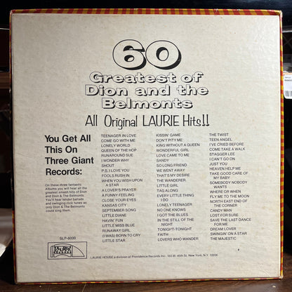 60 Greatest Of Dion And The Belmonts (3xVINYL BOX) | Very Good Plus Plus (VG++) Excellent+ (EX+) Retro Vinyl Club