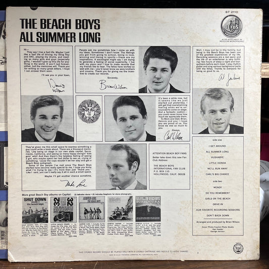 All Summer Long (VINYL) | Very Good (VG) Very Good Plus (VG+) Retro Vinyl Club