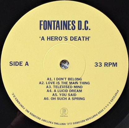 A Hero's Death |   Retro Vinyl Club