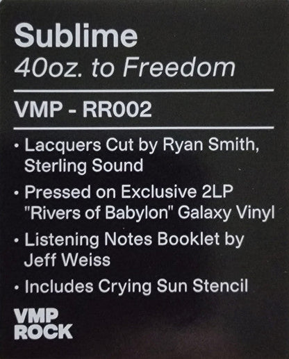 40oz. To Freedom (2xGALAXY VINYL - VMP) |   Retro Vinyl Club