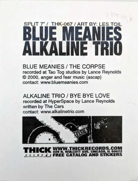 Alkaline Trio / Blue Meanies (VINYL 7" PICTURE DISC) |   Retro Vinyl Club