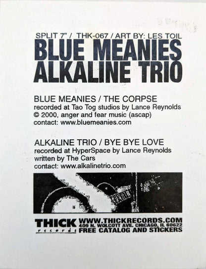Alkaline Trio / Blue Meanies (VINYL 7" PICTURE DISC) |   Retro Vinyl Club
