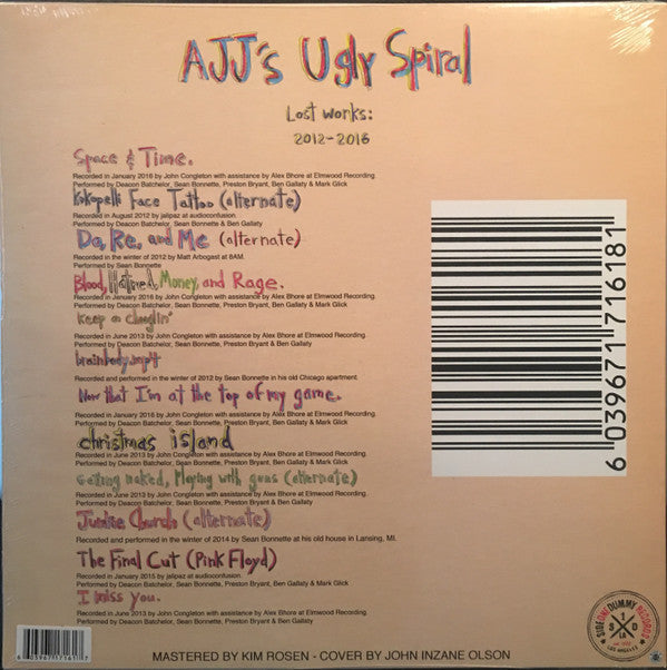 AJJ's Ugly Spiral: Lost Works 2012-2016 *CLEAR* | Near Mint (NM) Near Mint (NM) Retro Vinyl Club