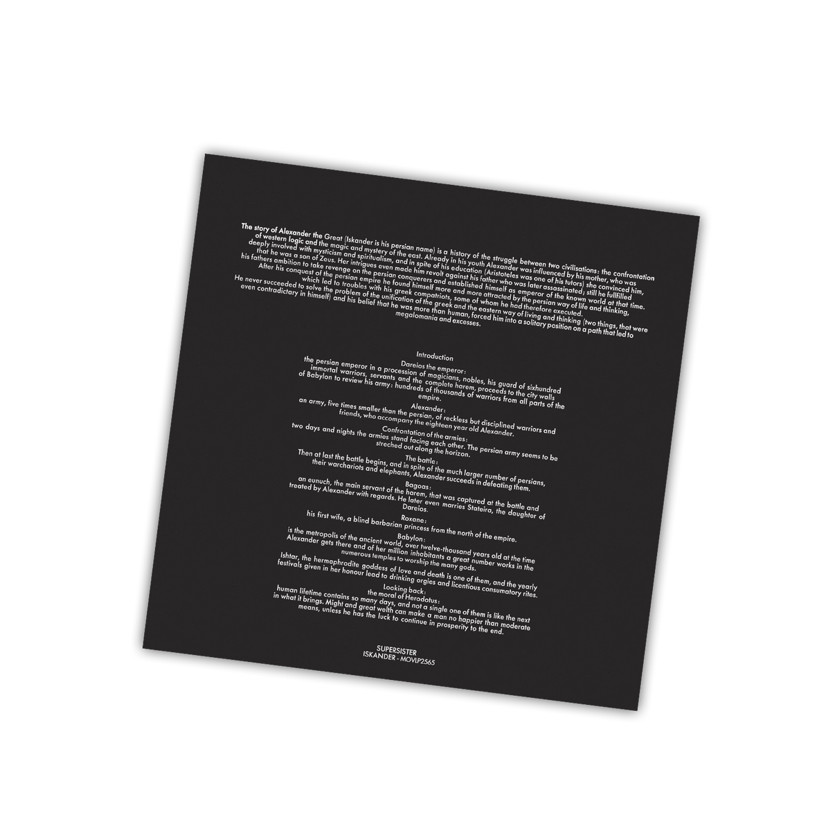 Iskander (MOV | PRE-ORDER: 03/07/2025 / CRYSTAL CLEAR VINYL) |   Retro Vinyl Club